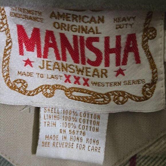 Manisha Jeanswear Vintage Blanket Lined Barn Chore Coat Men's Size S - Picture 6 of 10